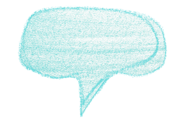 Şeffaf arkaplanda açık mavi konuşma baloncukları ayır.