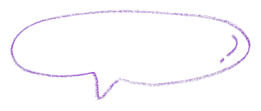 Şeffaf arkaplanda mor konuşma baloncuğunu ayır