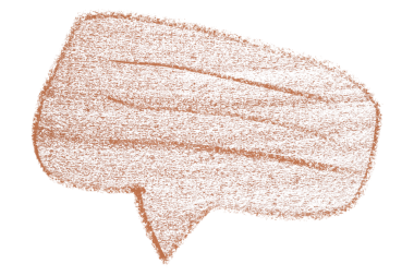 Şeffaf arkaplanda kahverengi konuşma baloncukları ayır.