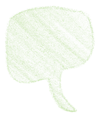 Şeffaf arkaplanda yeşil konuşma baloncuğunu ayır