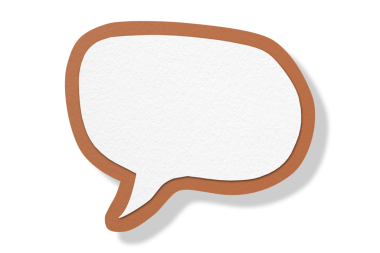 Kahverengi kağıt konuşma baloncukları şeffaf arkaplan üzerinde ayrılmış