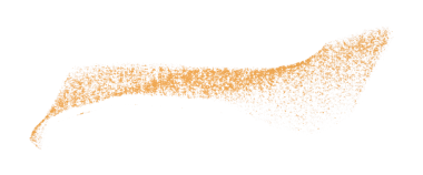 Şeffaf arkaplanda turuncu boya fırçası darbelerini ayır.