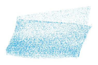 Şeffaf arkaplanda açık mavi boya fırçası darbelerini ayır.