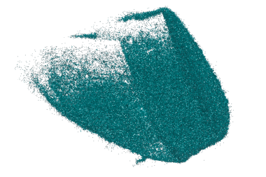 Şeffaf arkaplanda yeşil sim tozu izole edildi