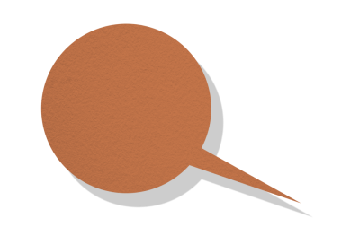 Kahverengi kağıt konuşma baloncukları şeffaf arkaplan üzerinde ayrılmış