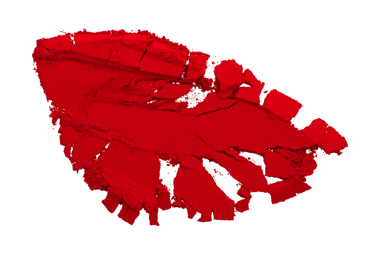 kırmızı toz şeffaf arkaplanda izole edildi.