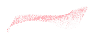 Şeffaf arkaplanda pembe boya fırçası darbelerini ayır