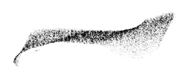 Şeffaf arkaplanda siyah boya fırçası darbelerini ayır.