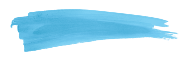 Açık mavi fırça şeffaf arkaplanda izole edildi