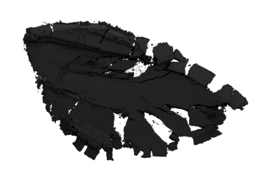 Şeffaf arkaplanda kara barut izole edildi.