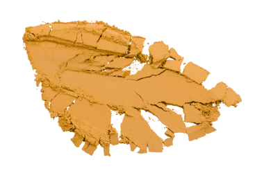 Şeffaf arkaplanda turuncu toz izole edildi.