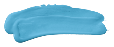 Açık mavi fırça şeffaf arkaplanda izole edildi