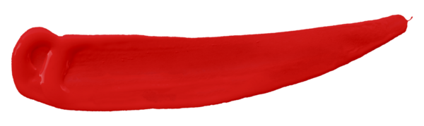 kırmızı fırça şeffaf arkaplanda izole edildi