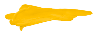 Sarı fırça şeffaf arkaplanda izole edildi
