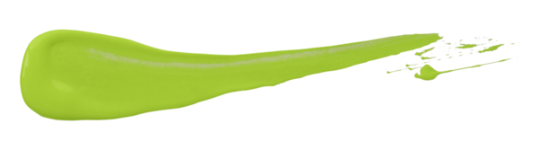 yeşil fırça şeffaf arkaplanda izole edildi