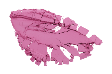 Pembe toz, şeffaf arkaplanda izole edildi.