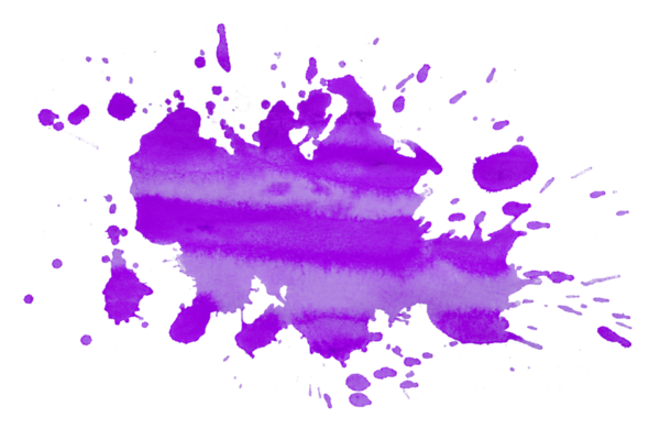 mor fırça boya lekesi şeffaf arkaplanda izole