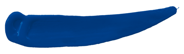 mavi fırça şeffaf arkaplanda izole edildi