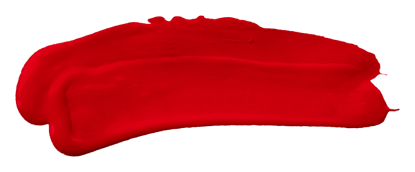 kırmızı fırça şeffaf arkaplanda izole edildi