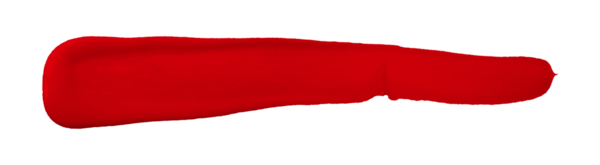 kırmızı fırça şeffaf arkaplanda izole edildi