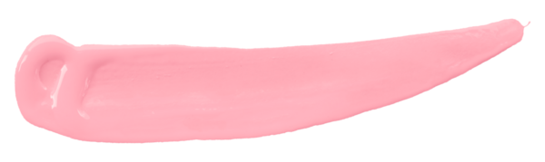 Pembe fırça şeffaf arkaplanda izole edildi