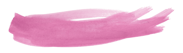 Pembe fırça şeffaf arkaplanda izole edildi