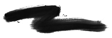 şeffaf arkaplanda siyah fırça izole edildi