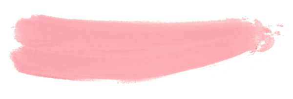 Pembe fırça şeffaf arkaplanda izole edildi