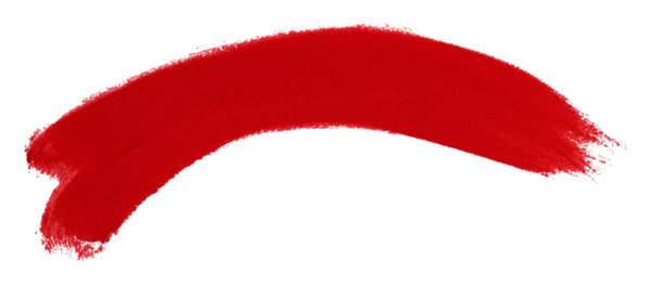 kırmızı fırça şeffaf arkaplanda izole edildi