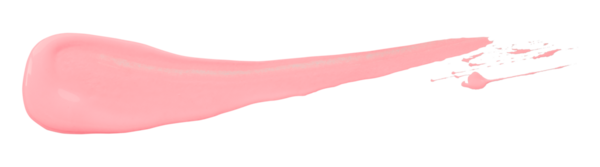 Pembe fırça şeffaf arkaplanda izole edildi