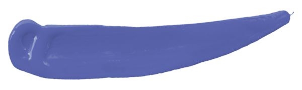 şeffaf arkaplanda izole edilmiş mor fırça