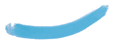 Açık mavi fırça şeffaf arkaplanda izole edildi
