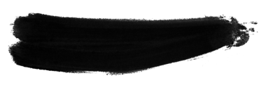 şeffaf arkaplanda siyah fırça izole edildi