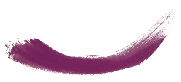 Şeffaf arkaplanda koyu mor fırça