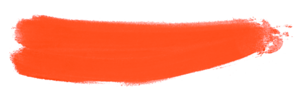 kırmızı fırça şeffaf arkaplanda izole edildi