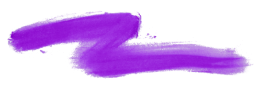 şeffaf arkaplanda izole edilmiş mor fırça