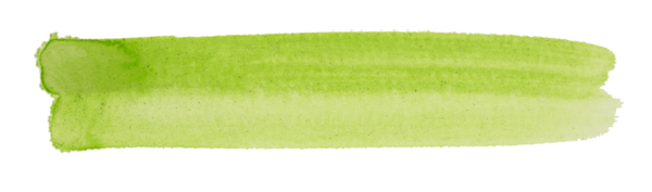 yeşil fırça şeffaf arkaplanda izole edildi