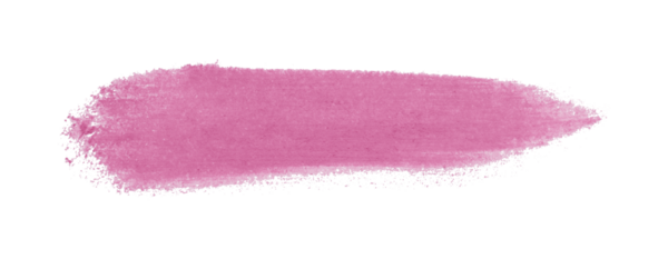 Pembe fırça şeffaf arkaplanda izole edildi