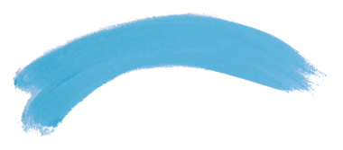 Açık mavi fırça şeffaf arkaplanda izole edildi