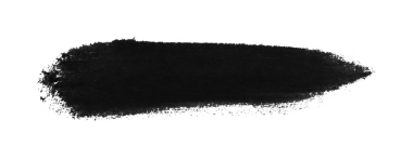 şeffaf arkaplanda siyah fırça izole edildi