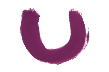 Şeffaf arkaplanda koyu mor fırça