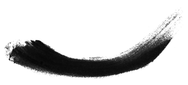 şeffaf arkaplanda siyah fırça izole edildi