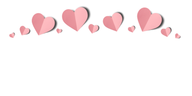 Şeffaf arka planda izole edilmiş pembe kağıt kalpler. Sevgililer Günü.