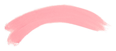 Pembe fırça şeffaf arkaplanda izole edildi