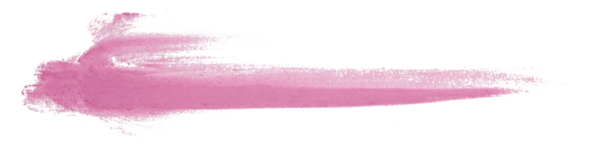 Pembe fırça şeffaf arkaplanda izole edildi