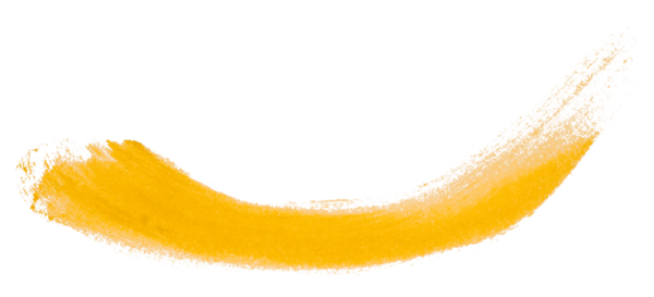 Sarı fırça şeffaf arkaplanda izole edildi