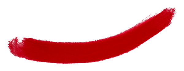 kırmızı fırça şeffaf arkaplanda izole edildi