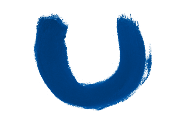 mavi fırça şeffaf arkaplanda izole edildi