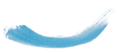 Açık mavi fırça şeffaf arkaplanda izole edildi