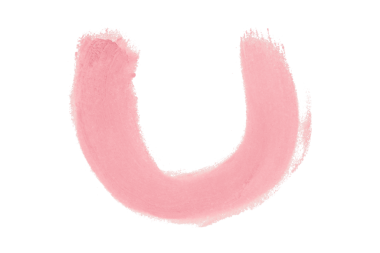 Pembe fırça şeffaf arkaplanda izole edildi